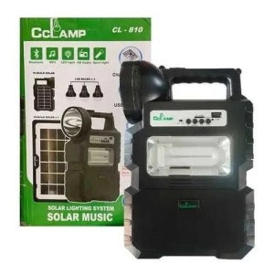 Kit panou solar portabil CCLAMP CL-810, cu 3 becuri incluse, Radio FM si Bluetooth - Img 2