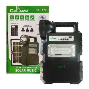 Kit panou solar portabil CCLAMP CL-810, cu 3 becuri incluse, Radio FM si Bluetooth - Img 2