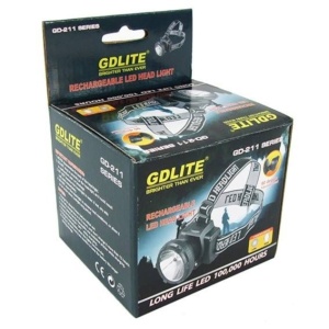 Lanterna frontala cu acumulator si LED de 1W GDLITE GD-211 - Img 5
