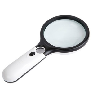 Lupa profesionala cu iluminare LED-uri pe baterii si doua lupe incorporate - Img 4
