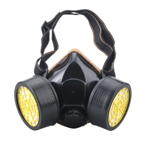 Masca de protectie si ochelari cu 2 filtre de carbon activ, pentru lucru in mediu chimic - Img 4