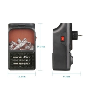 Mini aeroterma portabila 900 Watts, Flame Heater cu efect de Semineu - Img 5