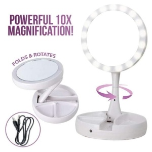Oglinda cu iluminare si factor de marire My FoldAway Mirror - Img 2