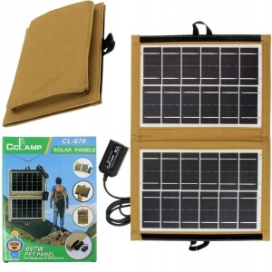 Panou solar pliabil dublu CcLamp CL-670 cu incarcare USB, 7,2W - Img 2