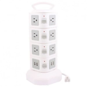 Prelungitor vertical universal cu 4 nivele, 16 prize si 2 porturi USB - Img 2