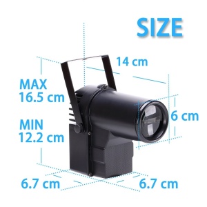 Proiector LED RGB pentru globul cu oglinzi de sticla disco prin control DMX - Img 5