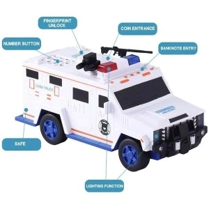 Pusculita electronica sub forma unei masini de politie,Cash Truck - Img 4