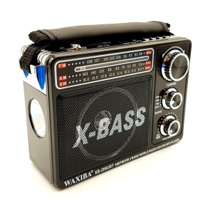 Radio portabil Waxiba XB-206URT, 3 benzi FM/AM/SW, cu lanterna LED si acumulator
