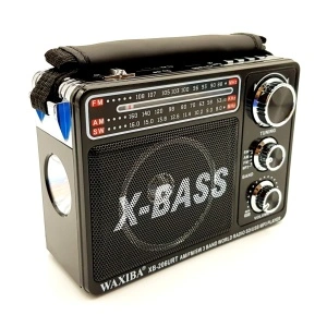 Radio portabil Waxiba XB-206URT, 3 benzi FM/AM/SW, cu lanterna LED si acumulator