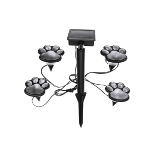 Set 4 lampi solare LED pentru gradina model amprenta labute de catel - Img 1
