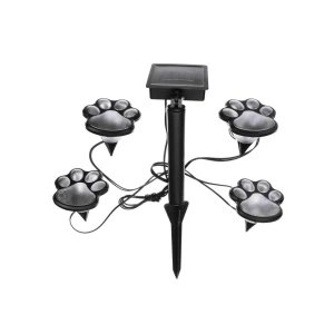 Set 4 lampi solare LED pentru gradina model amprenta labute de catel
