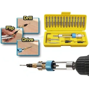 Set biti si adaptor bormasina cu 20 piese Half Time Drill Driver - Img 3