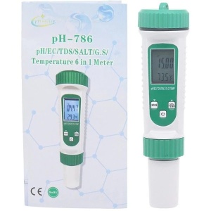 Tester profesional 6 in 1 pH-786, pH/EC/TDS/Salt/S.g/TEMP meter pentru lichide - Img 5