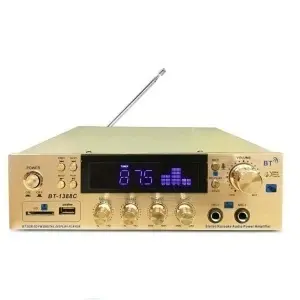 Amplificator audio stereo BT-1388C cu Bluetooth de putere 50W x 2