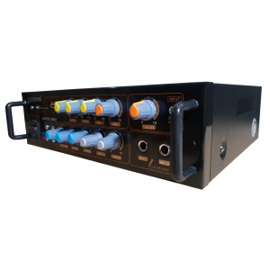 Amplificator profesional tip statie 2 x 60 W cu Bluetooth si Radio FM - Img 2