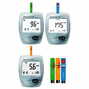 Aparat pentru masurat Glicemie, Colesterol si Acid uric EasyTouch GCU - Img 1