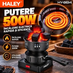 Aprinzator electric pentru carbuni HALEY HY-8614 cu maner si cablu - Img 6
