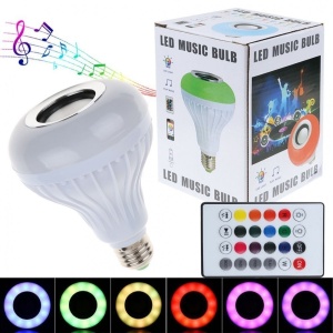 Bec led Smart Bluetooth cu difuzor 12W si telecomanda - Img 4
