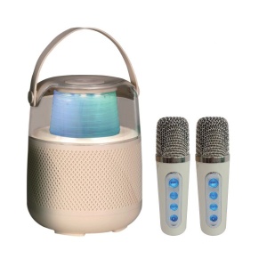 Boxa portabila pentru Karaoke T-908 cu 2 microfoane fara fir - Img 4