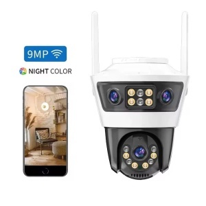 Camera de supraveghere tripla JORTAN6 cu Wi-Fi si pe cablu retea RJ45 - Img 4