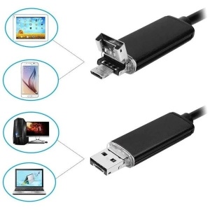 Camera endoscop 2 in 1 pentru Android si Windows, waterproof, 10 metri - Img 3