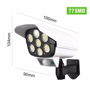 Camera falsa cu panou solar si senzor de miscare, 77 Led-uri SMD - Img 5