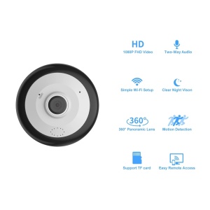Camera supraveghere video cu vedere panoramica de 360,Wireless V380-A8 - Img 7
