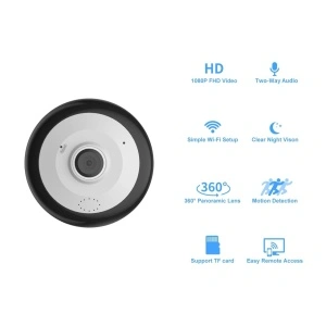 Camera supraveghere video cu vedere panoramica de 360,Wireless V380-A8 - Img 7
