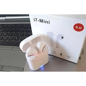 Casti wireless cu acumulator i7 MiNi cu incarcare USB,Bluetooth 5.0 - Img 5