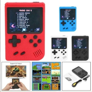 Consola de jocuri video portabila si pentru televizor Retro Mini Gameboy 400 in 1 - Img 2
