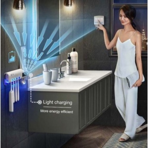 Dozator electric pasta de dinti cu alimentare solara si sterilizator UV - Img 5