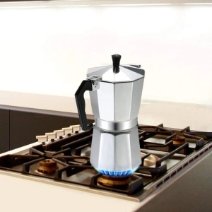 Expresor cafea manual pentru aragaz din aluminiu cu capacitate 12 cesti - Img 2