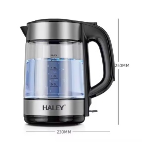 Fierbator Electric HALEY din sticla de 2 L pentru uz Casnic si Hotel - Img 2