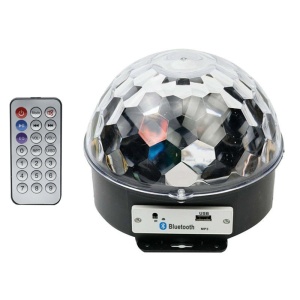 Glob disco LED cu proiectie de lumini, Bluetooth si telecomanda prin redare audio MP3 - Img 3