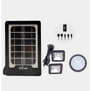 Kit panou solar cu slot USB GSM si 2 becuri lanterna LED incluse CL-08