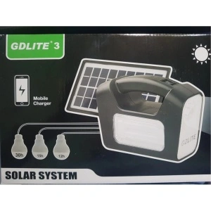 Kit panou solar GDLITE-GD3 cu 3 becuri si lanterna inclusa - Img 4