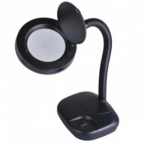 Lampa de birou cu lupa si neon circular,brat flexibil - Img 2