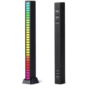 Lumina de ritm, LED Bar RGB cu lumini ambientale si activare sonora - Img 2