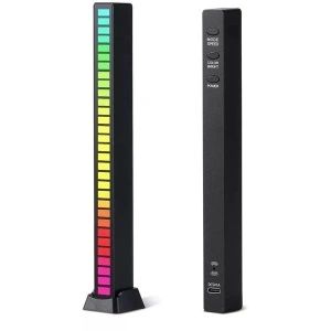 Lumina de ritm, LED Bar RGB cu lumini ambientale si activare sonora - Img 2