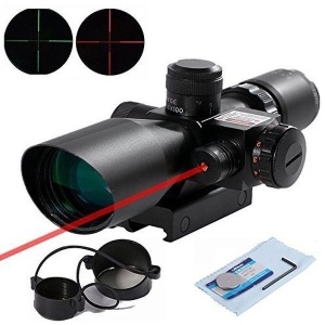 Luneta profesionala cu laser rosu ACM si reticul iluminat 2.5-10*40E - Img 1