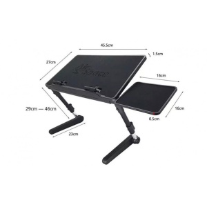 Masa laptop Air Space ajustabila la inaltime cu suport mouse si cooler - Img 3