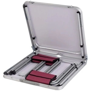 Masa pliabila din aluminiu cu 4 scaune pentru picnic 60 x 120 cm - Img 3