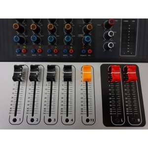 Mixer audio profesional amplificat WVNGR KA-40 cu 4 intrari microfon, USB si 4 canale - Img 4