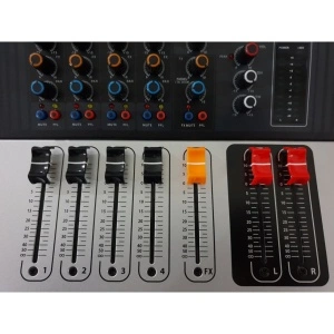 Mixer audio profesional amplificat WVNGR KA-40 cu 4 intrari microfon, USB si 4 canale - Img 4