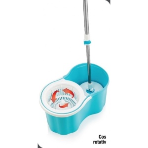 Mop rotativ cu galeata si stoarcere centrifuga fara pedala Grunberg TGR3301 - Img 2