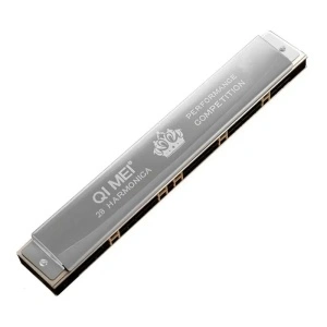 Muzicuta Harmonica profesionala metalica in cutie cu 24 note,QI MEI