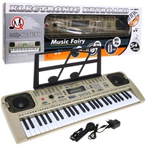 Orga electronica MQ-807USB cu 54 clape si boxe, Usb Stick Mp3 Player - Img 2