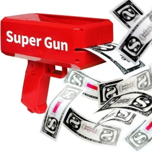 Pistol de aruncat bani sau pliante Supreme Money Gun