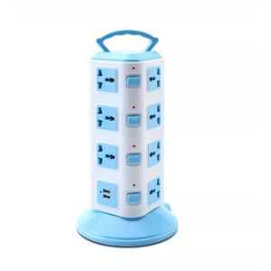 Prelungitor vertical universal cu 4 nivele, 16 prize si 2 porturi USB - Img 3