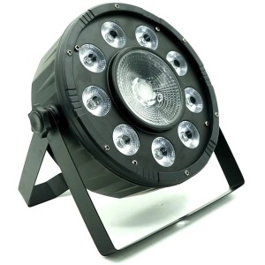Proiector lumini Par Led RGB 9 leduri x3W + 1 led x20W, culori statice disco - Img 2